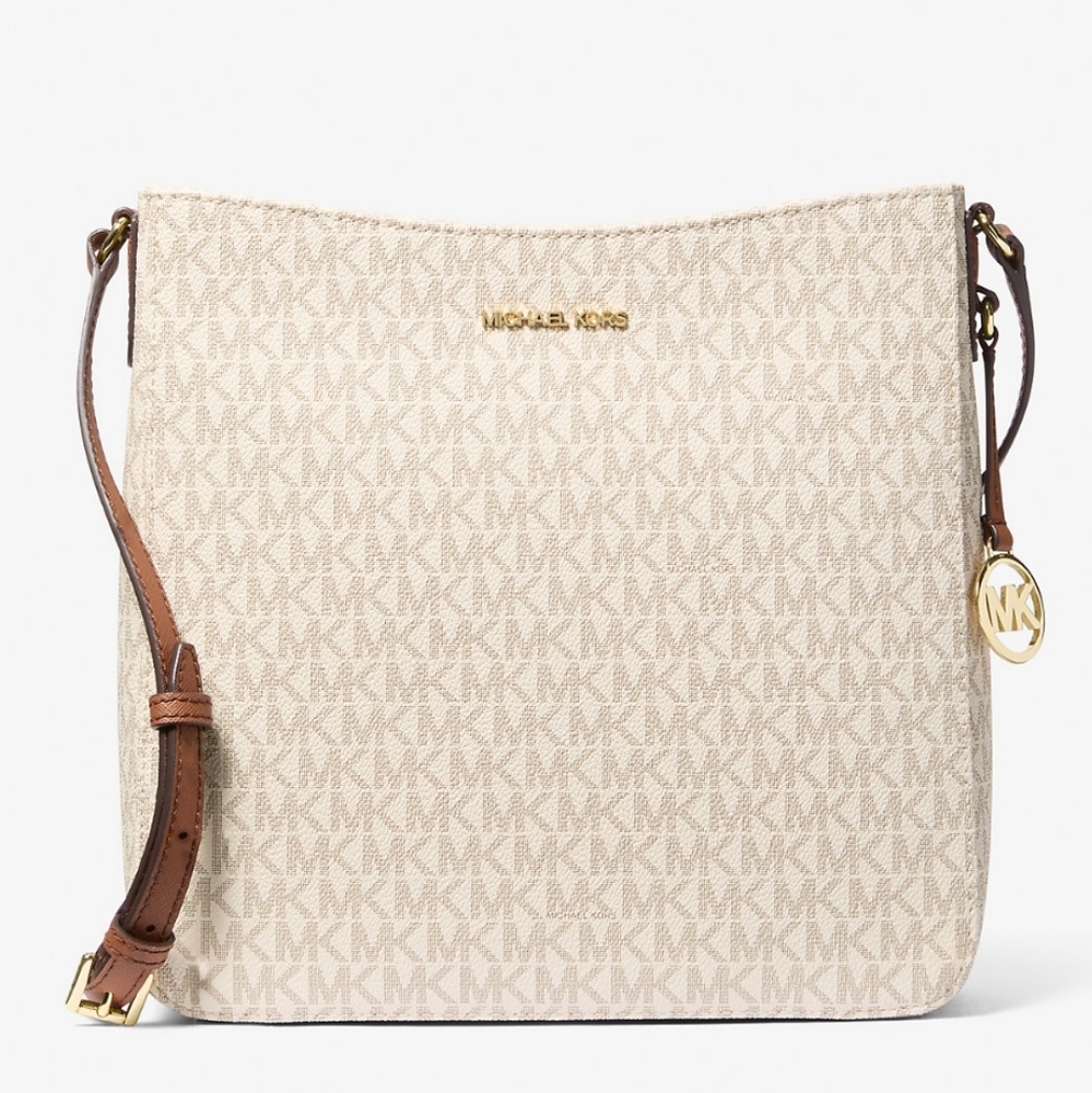 Michael Kors Jet Set Travel Large Logo Messenger Bag NWT